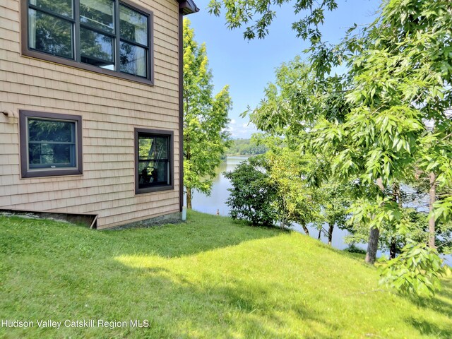 50 Manhattoes Dr, Athens, NY 12015 - view of grassy yard with a water view