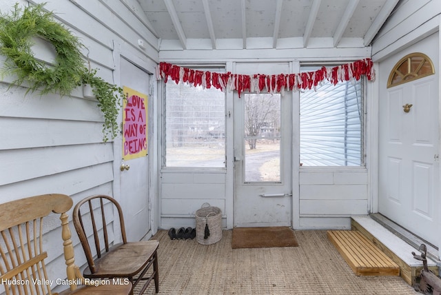 view of sunroom