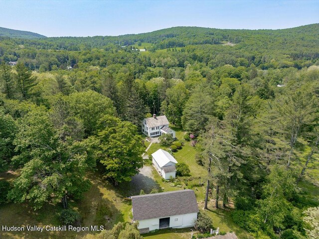 21 Cemetery Rd, New Lebanon, NY 12125 - aerial view of property's location featuring a heavily wooded area