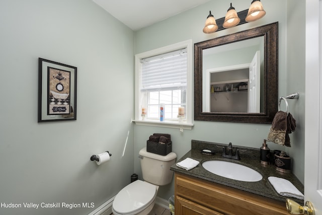 368 Gahbauer Rd, Hudson, NY 12534 - half bathroom with vanity and toilet