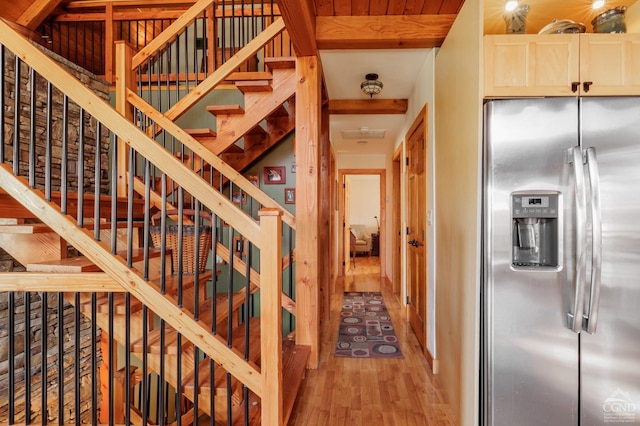 53 Snyder Pond Rd, Copake, NY 12516 - staircase with wood finished floors