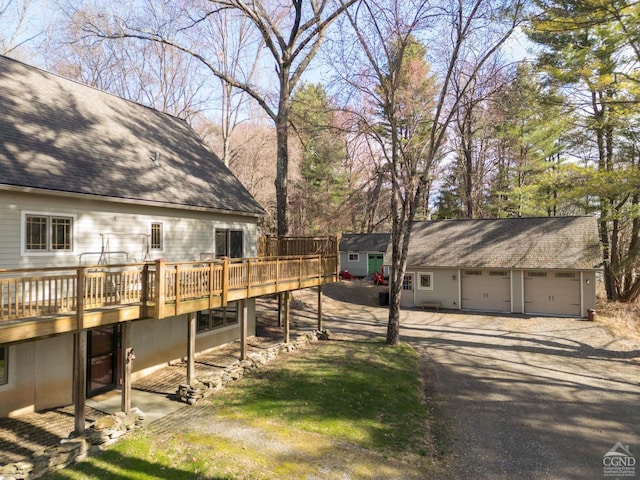 53 Snyder Pond Rd, Copake, NY 12516 - view of side of property with a deck