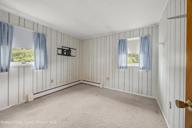 118 Yonderview Rd, Hillsdale, NY 12529 - unfurnished room featuring healthy amount of natural light, carpet flooring, and a baseboard heating unit