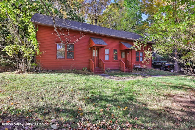 16-26 Shultis Brook Rd, Bearsville, NY 12409 - chalet / cabin featuring entry steps and a front yard