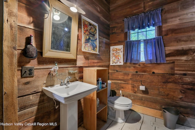 16-26 Shultis Brook Rd, Bearsville, NY 12409 - bathroom featuring wooden walls and toilet
