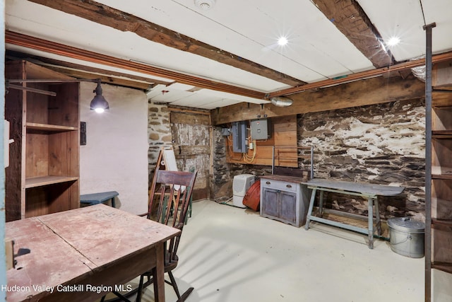 16-26 Shultis Brook Rd, Bearsville, NY 12409 - unfinished below grade area featuring electric panel