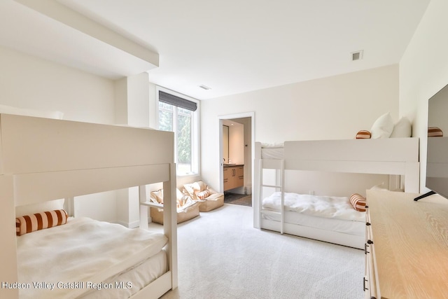 10 Enclave N Dr Unit 106, Windham, NY 12496 - bedroom with light colored carpet and ensuite bathroom
