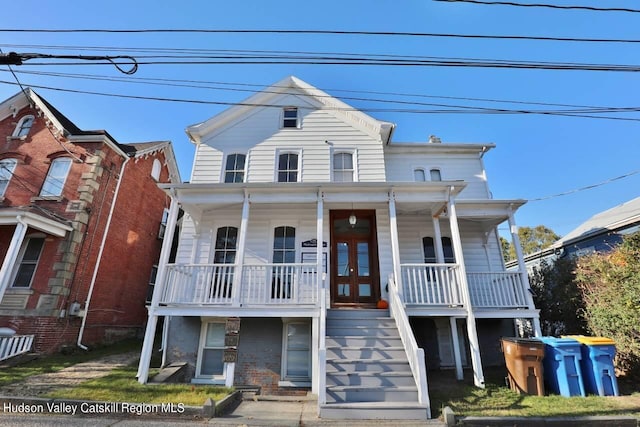 view of front of house with a porch