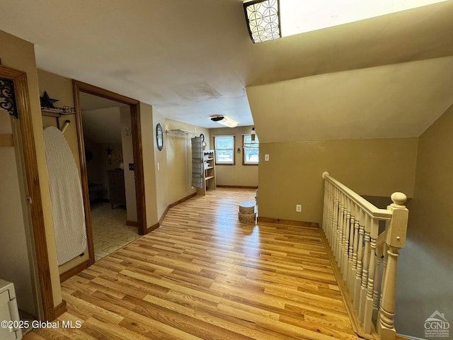 317 Scutt Rd, Greenville, NY 12083 - hall with light wood-style floors, an upstairs landing, and baseboards