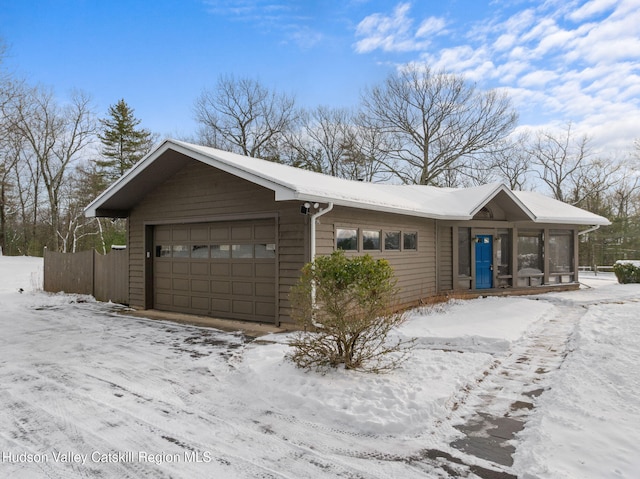 ranch-style house with a garage