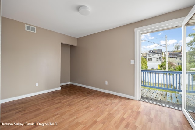 244 Columbia St, Hudson, NY 12534 - spare room featuring light wood-type flooring and baseboards