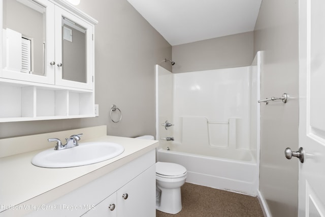 244 Columbia St, Hudson, NY 12534 - full bath featuring toilet, vanity, and shower / bath combination