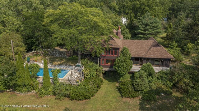 159 Sawmill Rd, Milan, NY 12571 - view of subject property with a heavily wooded area and a pool area