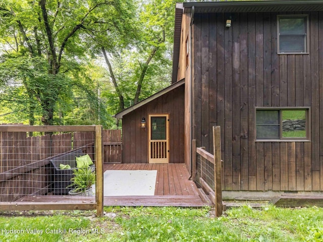 221 Cardinal Rd, Hyde Park, NY 12538 - view of wooden deck