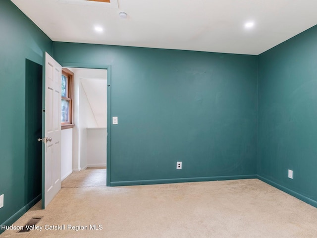221 Cardinal Rd, Hyde Park, NY 12538 - carpeted spare room with a smoke detector and recessed lighting