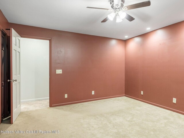 221 Cardinal Rd, Hyde Park, NY 12538 - carpeted spare room with ceiling fan and recessed lighting