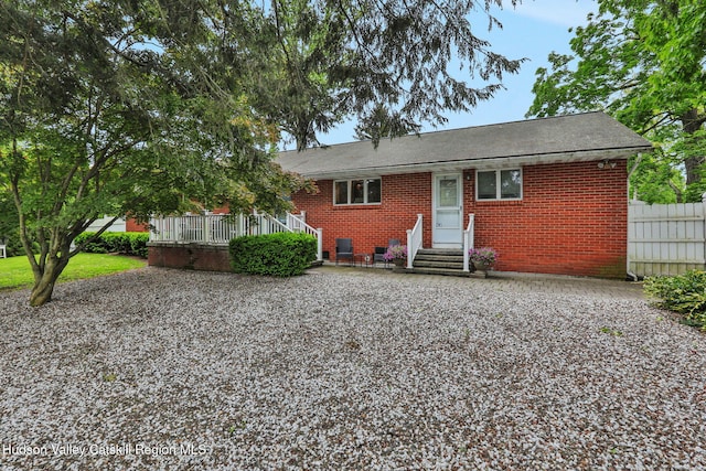 12 Roming Ln, Saugerties, NY 12477 - view of front of house featuring entry steps and brick siding