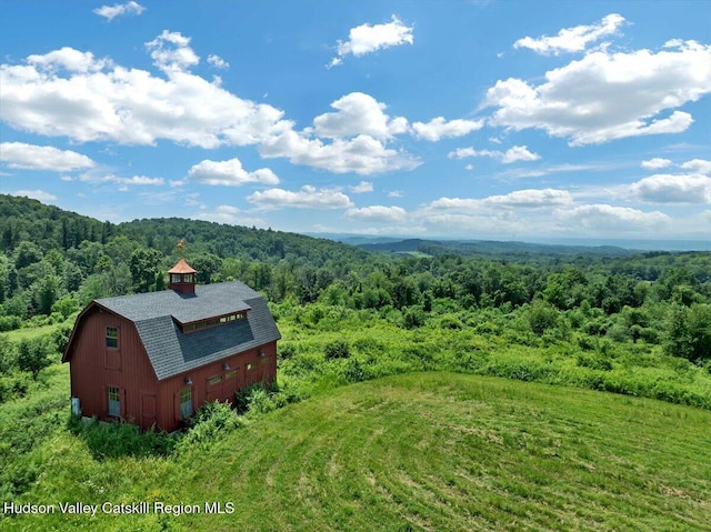 274 Bald Mountain Rd, Brunswick, NY 12180 - view from above of property with a forest
