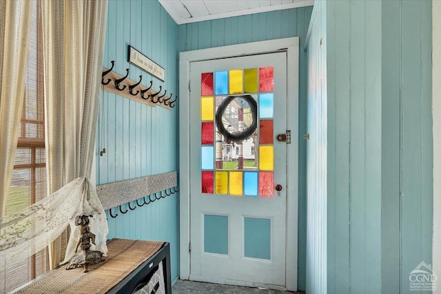4916 Rte 81, Greenville, NY 12083 - mudroom with wooden walls
