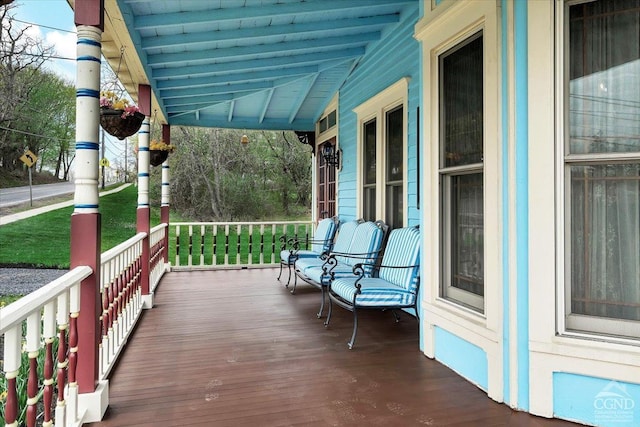 4916 Rte 81, Greenville, NY 12083 - wooden deck with a porch