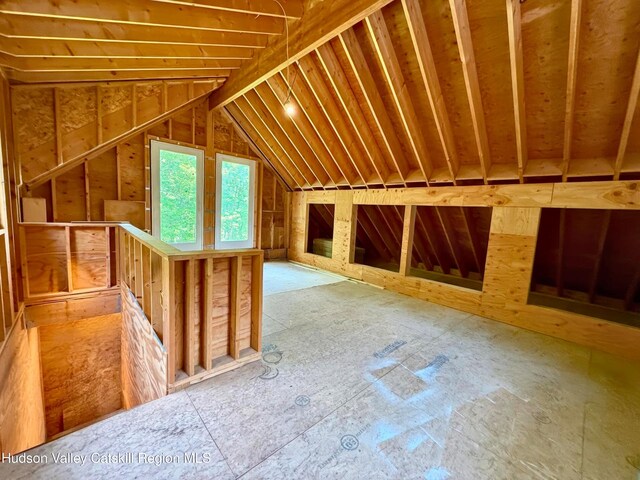 65 Bluebird Ln, Andes, NY 13731 - unfinished attic featuring an upstairs landing