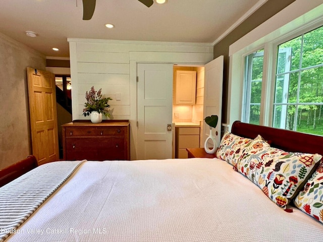 65 Bluebird Ln, Andes, NY 13731 - bedroom featuring recessed lighting and a ceiling fan