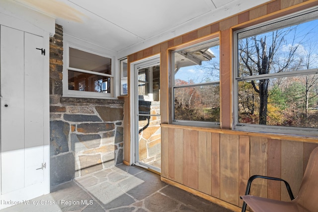 view of sunroom