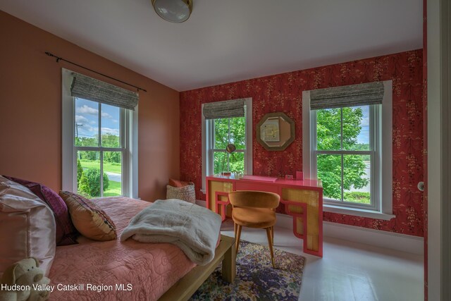 28 Riverview St, Stuyvesant, NY 12173 - bedroom with wallpapered walls and multiple windows