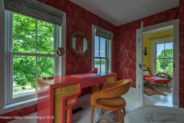28 Riverview St, Stuyvesant, NY 12173 - office space featuring wallpapered walls