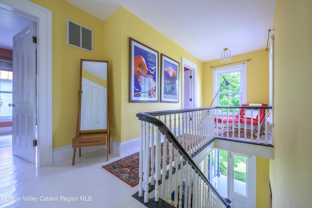 28 Riverview St, Stuyvesant, NY 12173 - hallway with an upstairs landing and baseboards