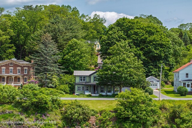 28 Riverview St, Stuyvesant, NY 12173 - view of front of property featuring a porch and a standing seam roof
