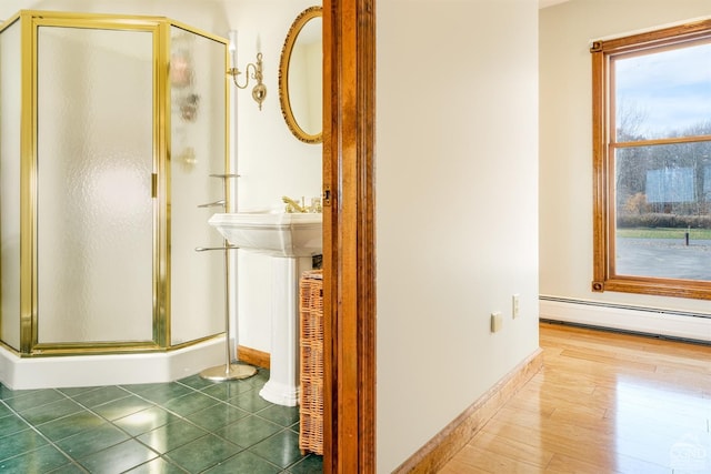 237 Christian Hill Rd, Cooperstown, NY 13326 - hallway featuring baseboards and a baseboard radiator