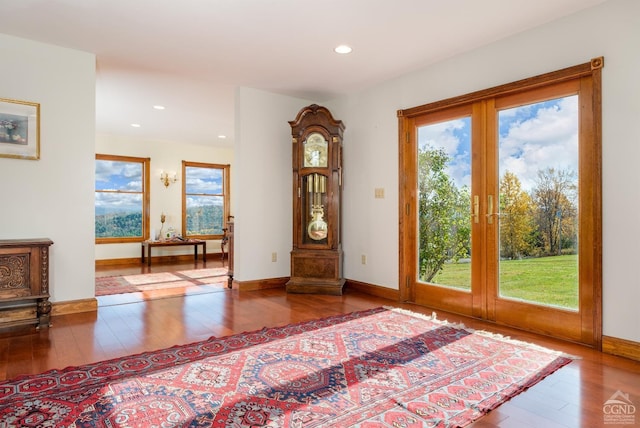 237 Christian Hill Rd, Cooperstown, NY 13326 - entryway featuring hardwood / wood-style floors, recessed lighting, and baseboards
