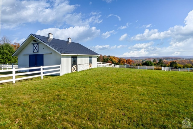 237 Christian Hill Rd, Cooperstown, NY 13326 - view of yard with an outdoor structure and an exterior structure