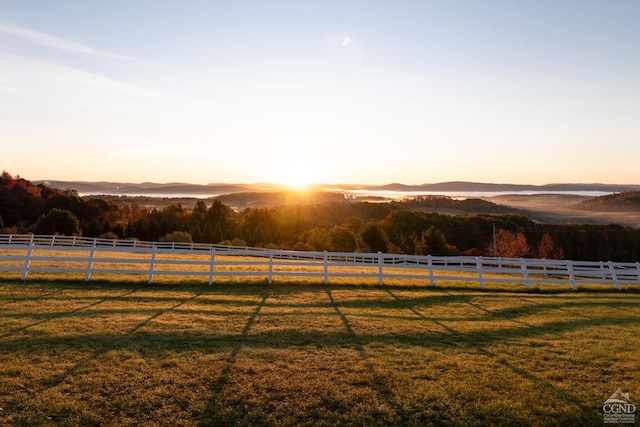 237 Christian Hill Rd, Cooperstown, NY 13326 - yard at dusk featuring a view of rural / pastoral area