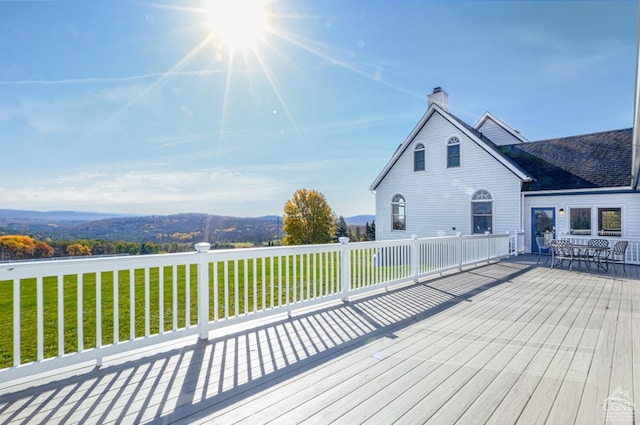 237 Christian Hill Rd, Cooperstown, NY 13326 - deck featuring a lawn