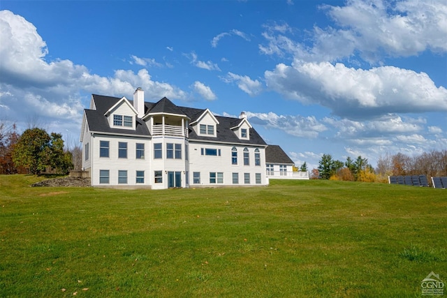 237 Christian Hill Rd, Cooperstown, NY 13326 - back of property with a chimney and a yard