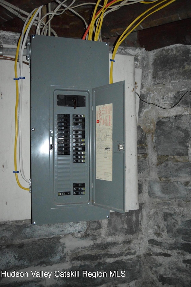utility room with electric panel