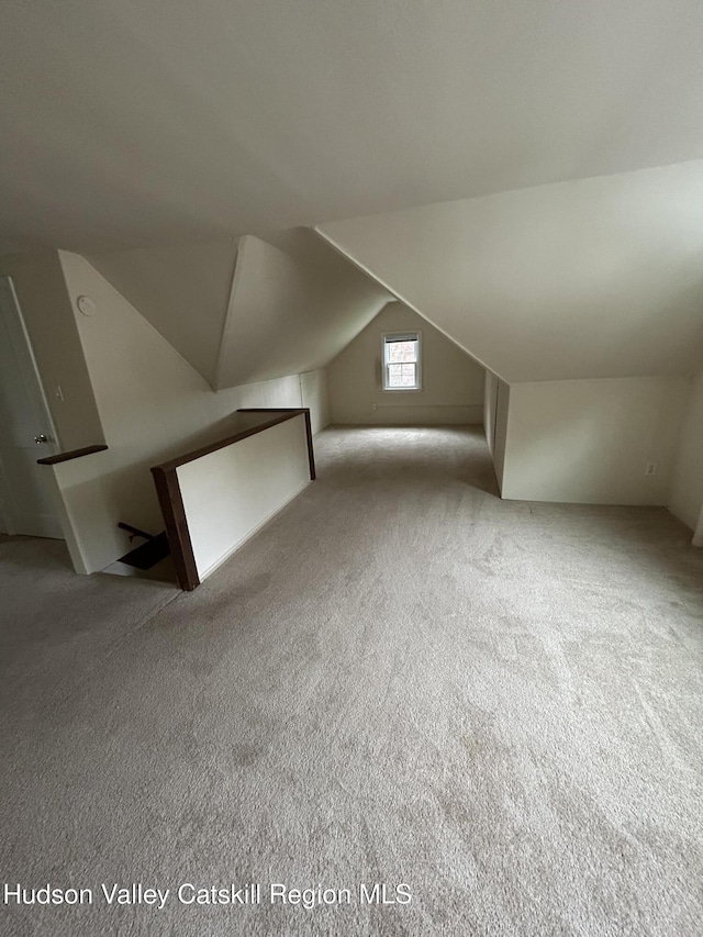 969 Blue Mountain Rd, Saugerties, NY 12477 - bonus room featuring carpet and vaulted ceiling