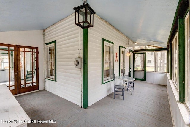 sunroom featuring plenty of natural light