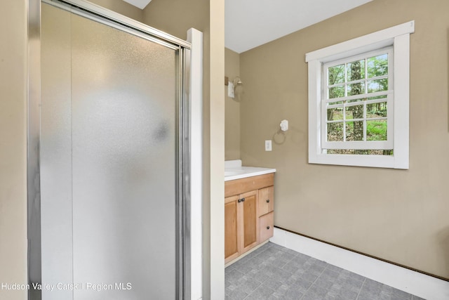 465 High Point Mountain Rd, West Shokan, NY 12494 - full bath featuring a stall shower and vanity