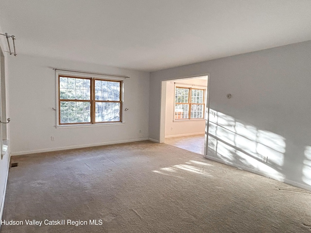 view of carpeted empty room