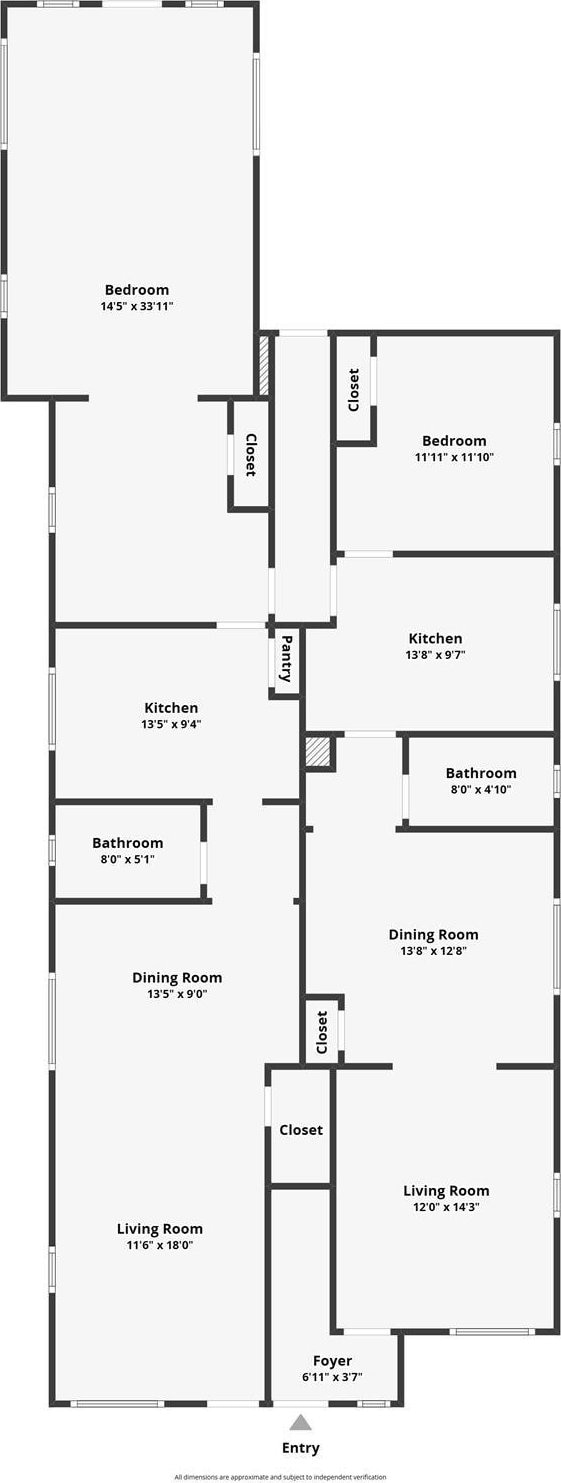 825 Union St, Hudson, NY 12534 - home floor plan