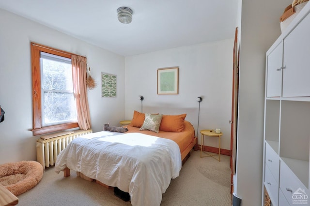 825 Union St, Hudson, NY 12534 - bedroom with radiator and light carpet