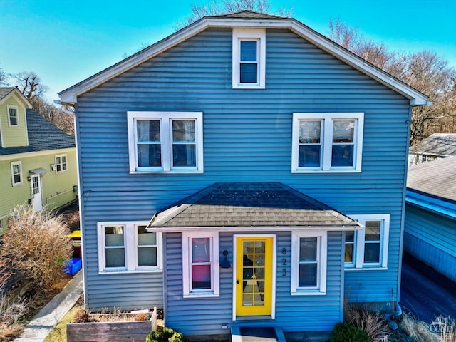 825 Union St, Hudson, NY 12534 - rear view of house with a shingled roof