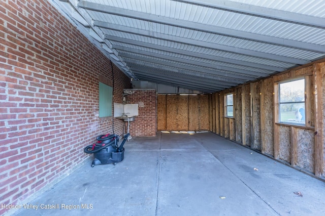 view of patio with a carport