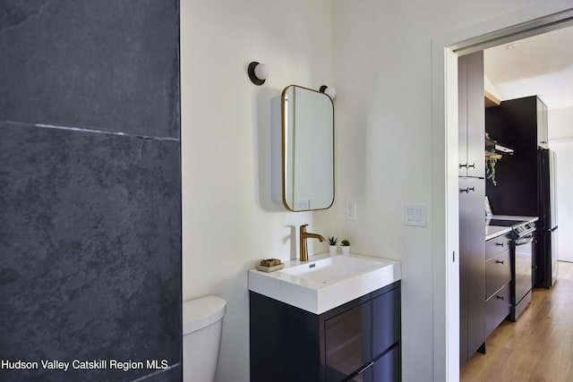 224 Upper Lumber Rd, Lumberland, NY 12737 - bathroom with vanity and wood finished floors