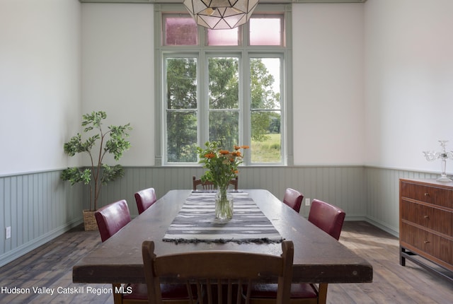 150 Blenheim Hill Rd, Jefferson, NY 12093 - dining room featuring wainscoting and wood finished floors