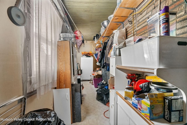 view of storage room