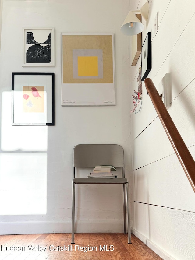 details featuring wood finished floors